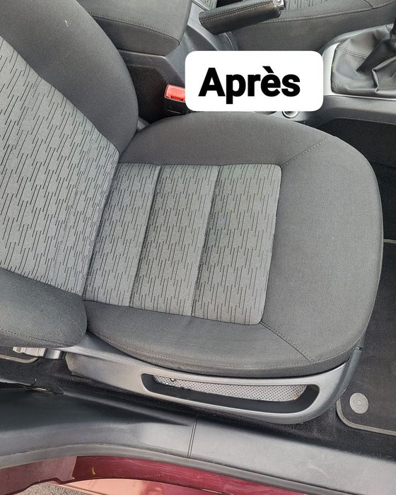 Habitacle après nettoyage