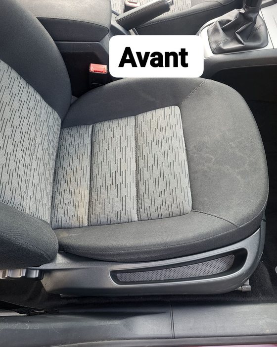 Habitacle avant nettoyage